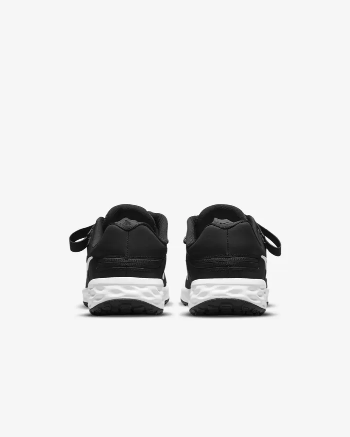 Kids Nike Running Revolution 6 FlyEase Blackdark Smoke Greywhite