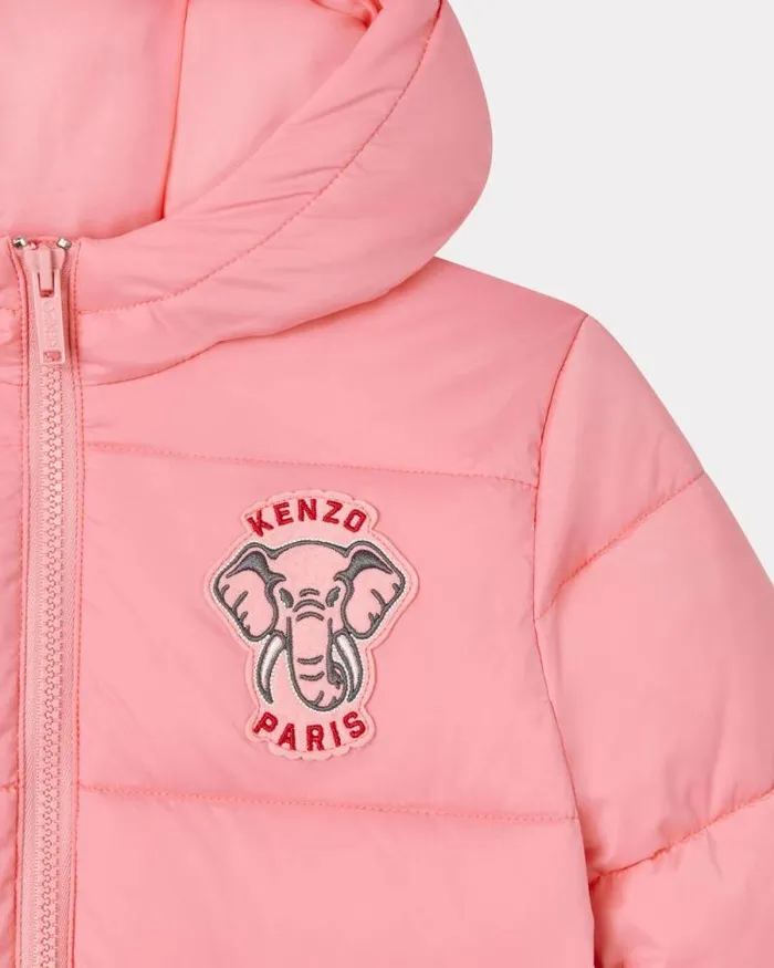 Kids Padded Waterproof Jacket Dark Rose Kenzo Jackets And Coats