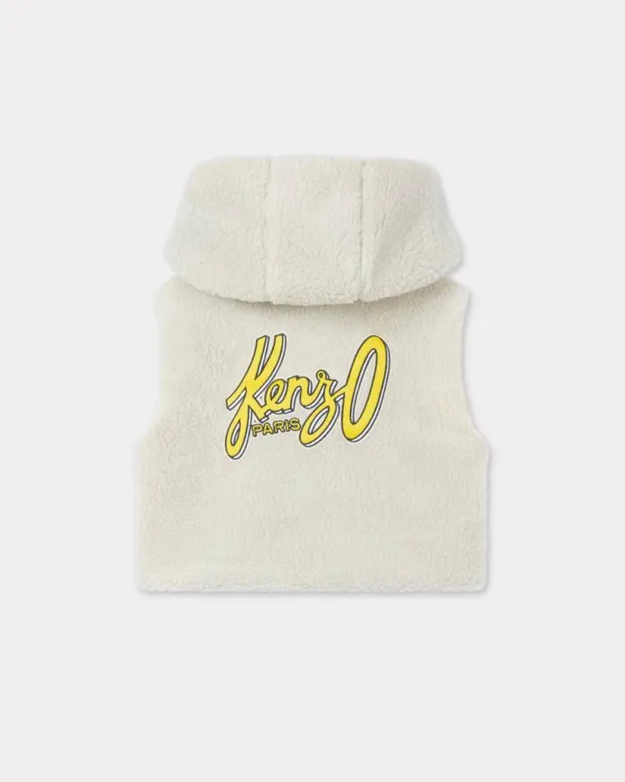 Kids Sleeveless Embroidered 039Blue Jungle039 Jumper Camel Kenzo Tshirts And Sweatshirts