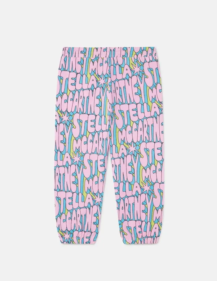 Kids Stella Print Sweatpants Multi Mix Stella McCartney Pants and Shorts Kids Stella Print Sweatpants Multi Mix Stella McCartney Pants and Shorts
