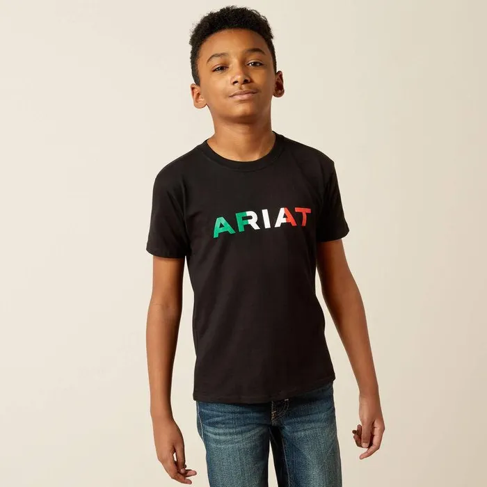 Kids TShirts and Polos Ariat Ariat Viva Mexico TShirt Black