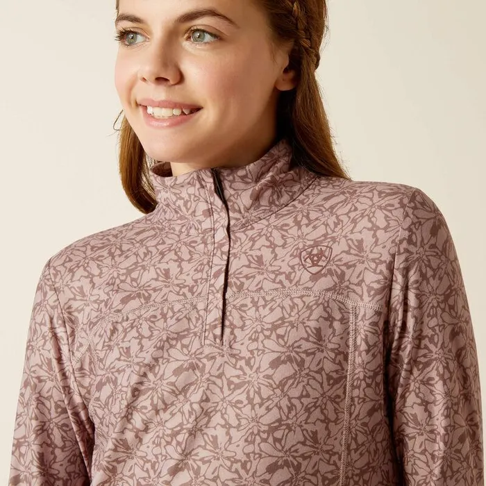 Kids TShirts and Polos Ariat Lowell 30 14 Zip Baselayer Abstract Floral Kids TShirts and Polos Ariat Lowell 30 14 Zip Baselayer Abstract Floral