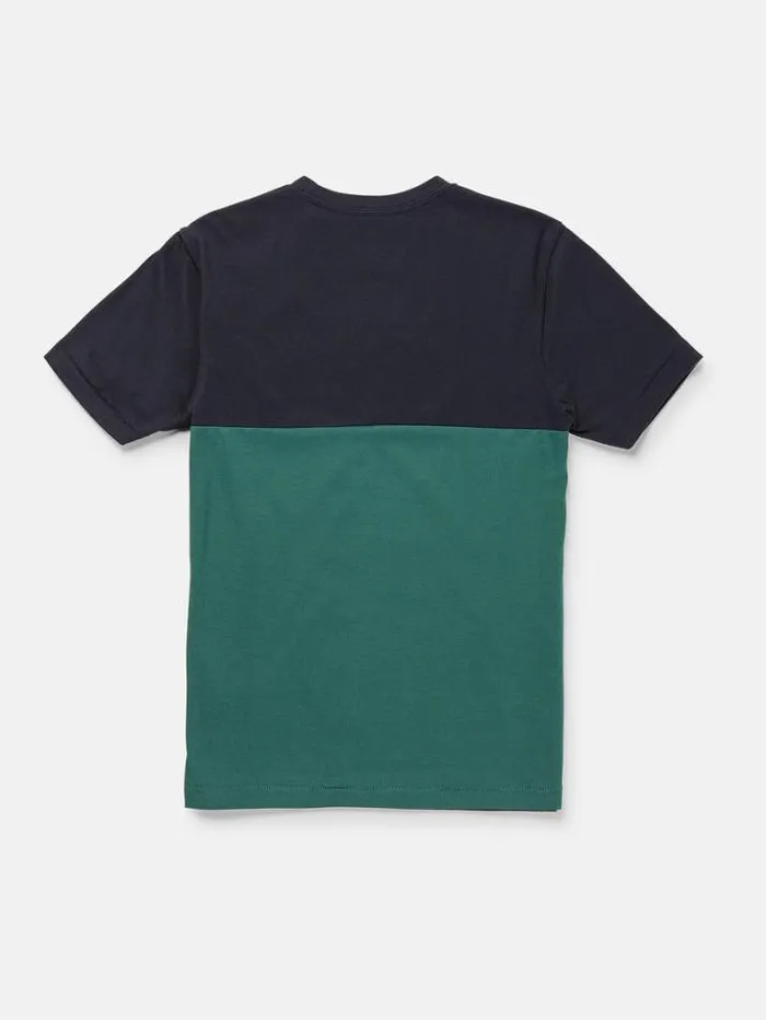 Kids TShirts and Tanks Volcom Big Boys Blockstone Crew Short Sleeve Tee 8211 Navy