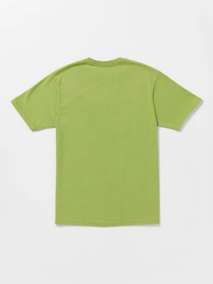 Kids TShirts and Tanks Volcom Big Boys Bone Slide Short Sleeve Tee 8211 Seaweed Green