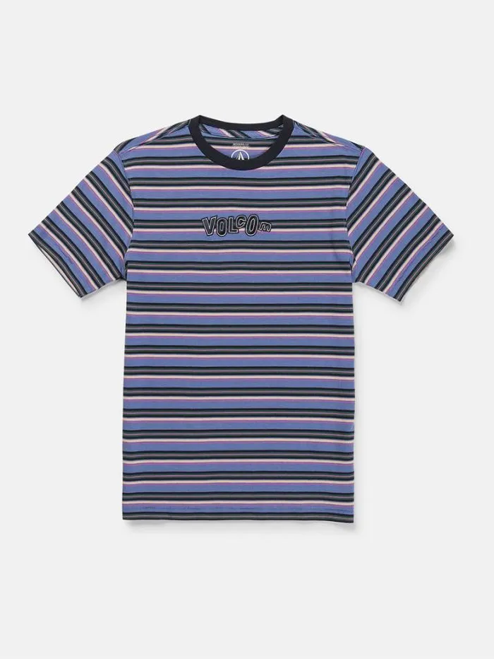 Kids TShirts and Tanks Volcom Big Boys Bright N Early Crew Short Sleeve Shirt 8211 Denim