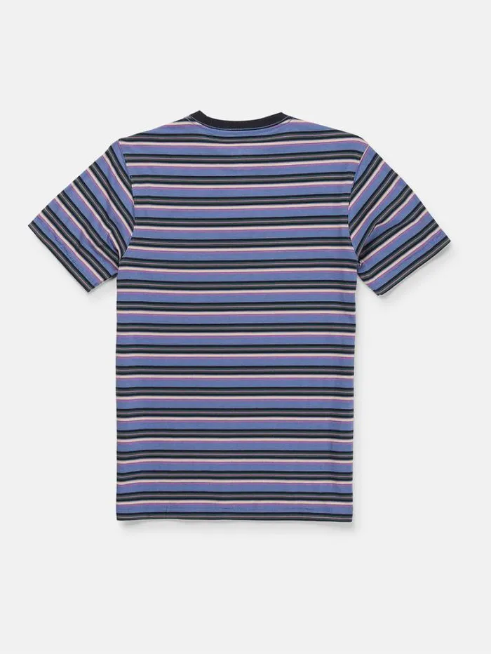 Kids TShirts and Tanks Volcom Big Boys Bright N Early Crew Short Sleeve Shirt 8211 Denim