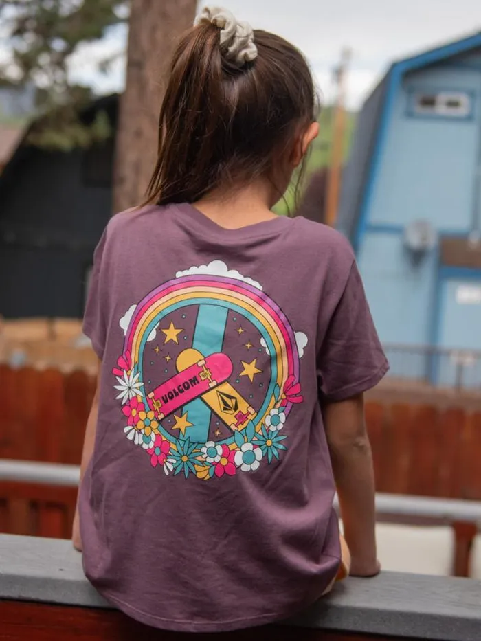 Kids TShirts and Tanks Volcom Girls Last Party Tee 8211 Acai