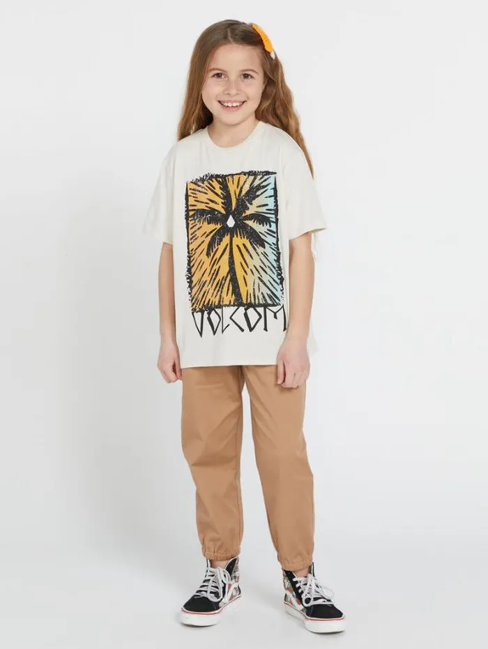 Kids TShirts and Tanks Volcom Girls Truly Stoked Boyfriend Tee 8211 Cloud