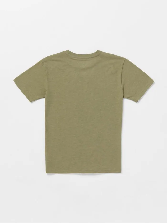 Kids TShirts and Tanks Volcom Little Boys Linkfill Short Sleeve Tee 8211 Thyme Green Heather