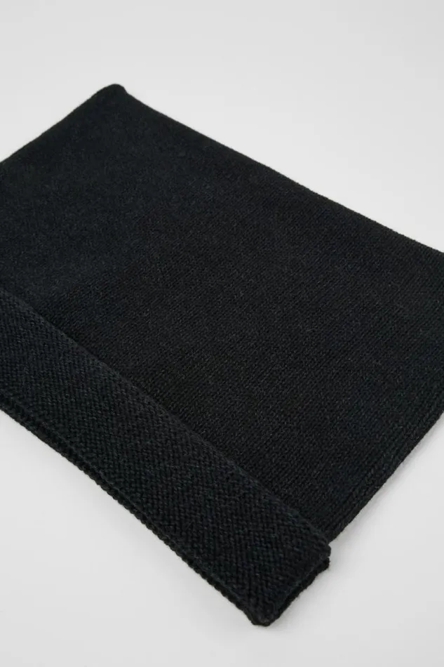 Knit Men Camper Knit Hat Black Melange Knit Hat One Size