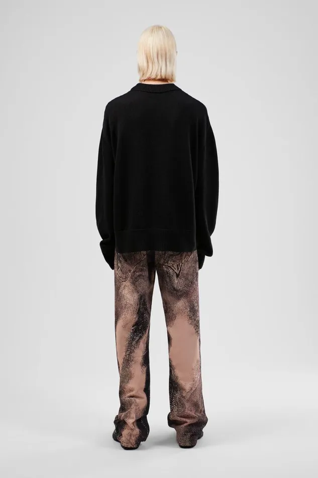 Knit Men Camper Melange Knit Sweater Black Melange Knit Sweater Knit Men Camper Melange Knit Sweater Black Melange Knit Sweater