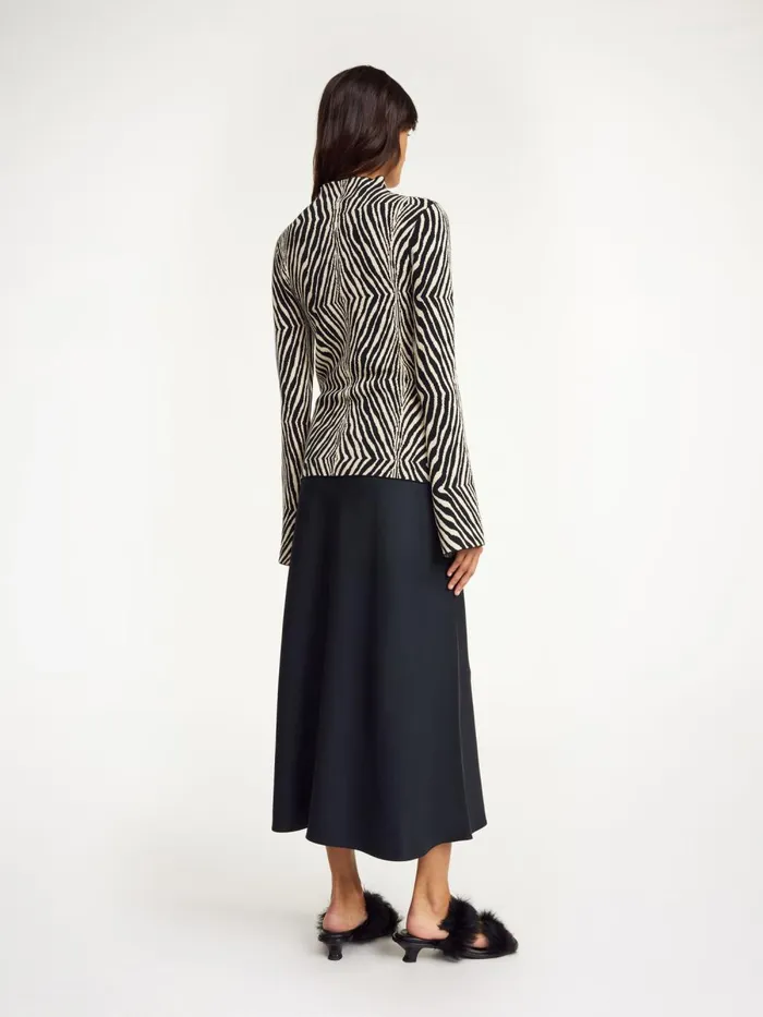 Knitwear Women By Malene Birger Bernie Sweater Zebra