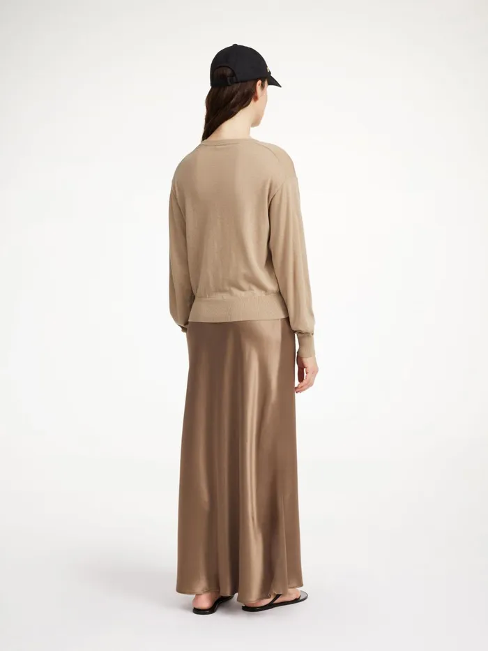 Knitwear Women By Malene Birger Mantea Woolblend Sweater Nomad