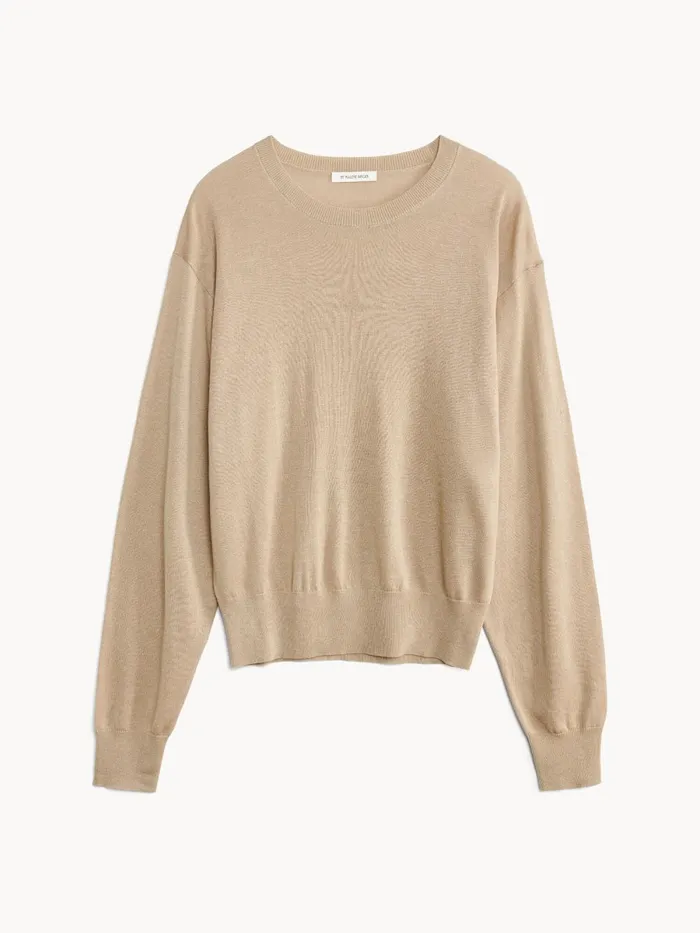 Knitwear Women By Malene Birger Mantea Woolblend Sweater Nomad