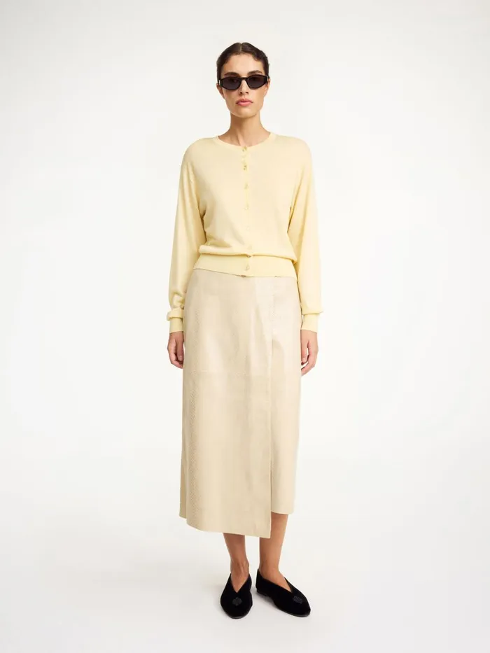 Knitwear Women By Malene Birger Montie Cardigan Sea Mist