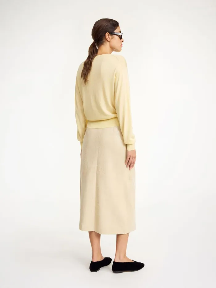 Knitwear Women By Malene Birger Montie Cardigan Sea Mist Knitwear Women By Malene Birger Montie Cardigan Sea Mist