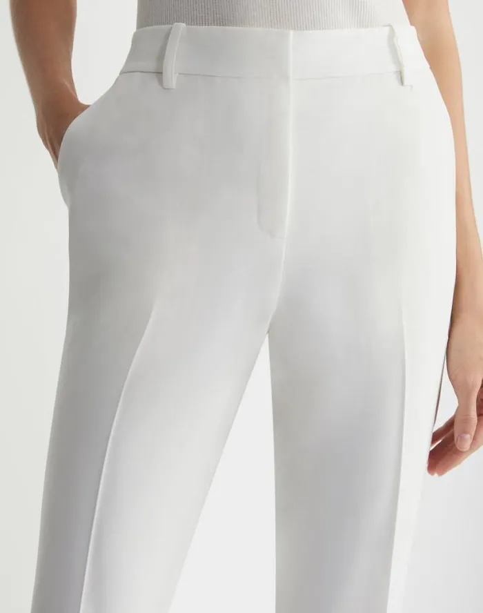 Lafayette 148 New York Finesse Crepe Clinton Ankle Pant Black Ready To Wear Pants and Shorts
