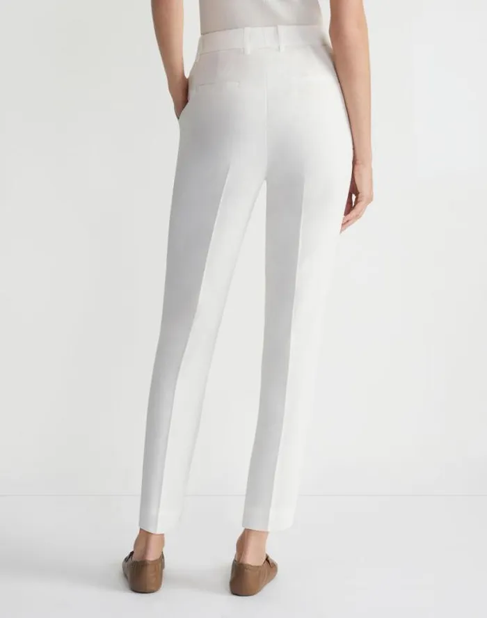 Lafayette 148 New York Finesse Crepe Clinton Ankle Pant Black Ready To Wear Pants and Shorts