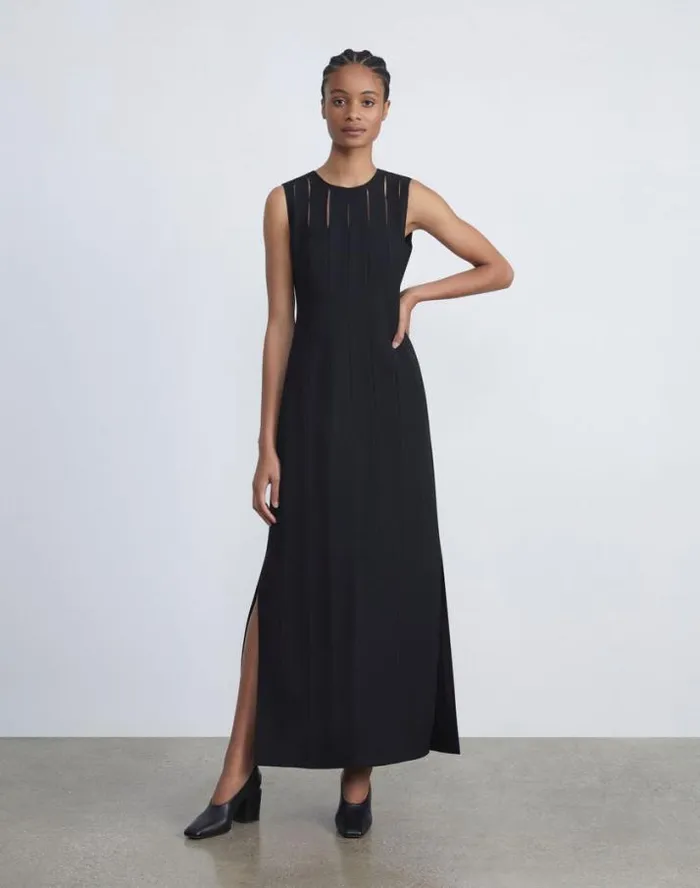 Lafayette 148 New York WoolSilk Crepe Cutout Gown Black Ready To Wear Dresses Lafayette 148 New York WoolSilk Crepe Cutout Gown Black Ready To Wear Dresses