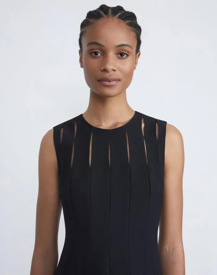 Lafayette 148 New York WoolSilk Crepe Cutout Gown Black Ready To Wear Dresses Lafayette 148 New York WoolSilk Crepe Cutout Gown Black Ready To Wear Dresses