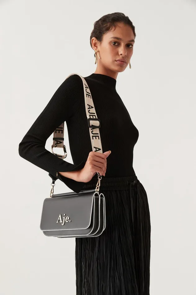 Large Nova Crossbody Bag Black Women Aje Handbags 038 Wallets