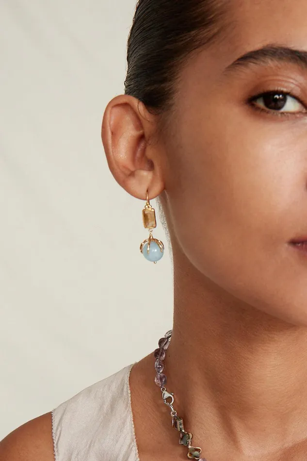 Lark Drop Earrings Citrine Mix Women Chan Luu Earrings