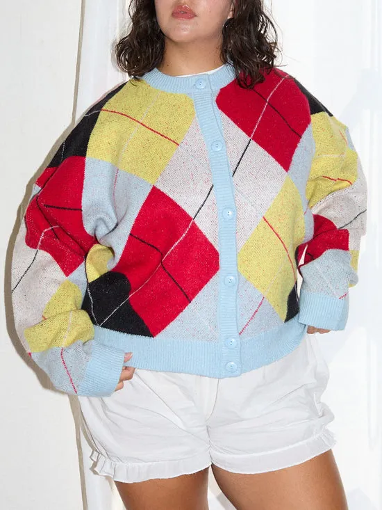 Lauda Cardi Cirque Argyle Women Pet Lisa Says Gah