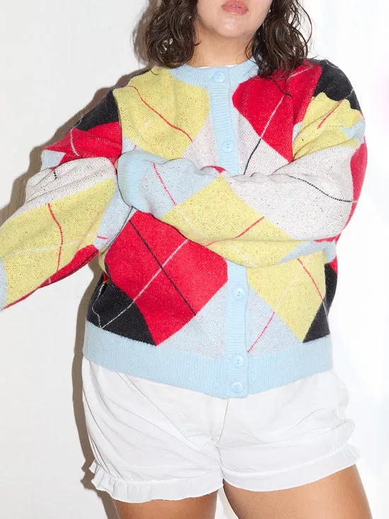 Lauda Cardi Cirque Argyle Women Pet Lisa Says Gah