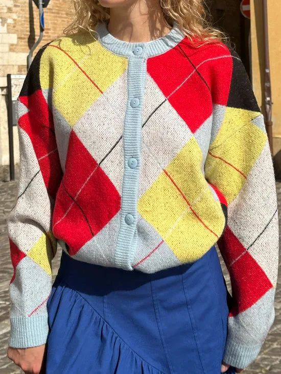 Lauda Cardi Cirque Argyle Women Pet Lisa Says Gah