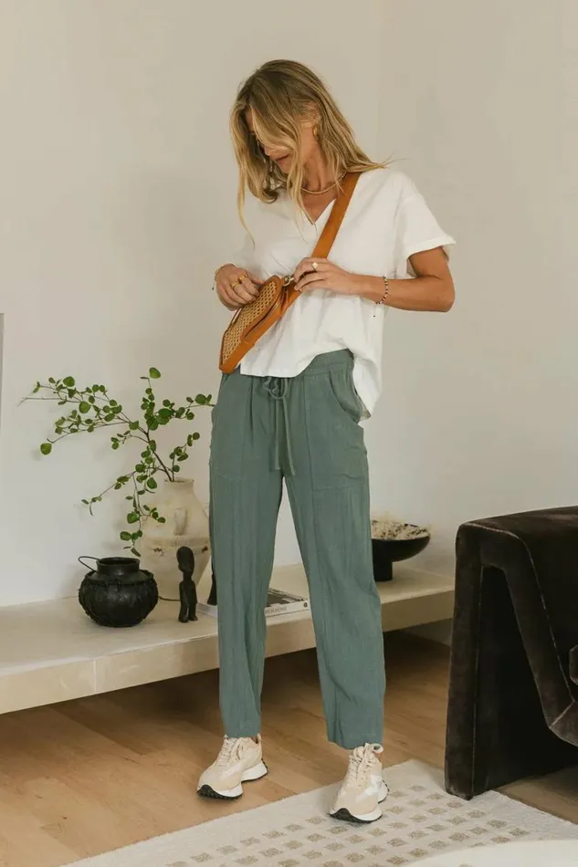 Laurence Pants In Teal Teal Women Bohme Pants
