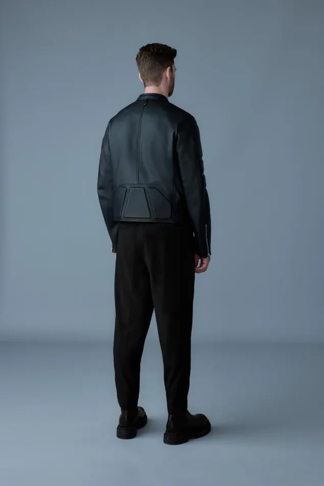 Leather Jackets Men Mackage CANNON Padded Moto Racer Leather Jacket Black Leather Jackets Men Mackage CANNON Padded Moto Racer Leather Jacket Black