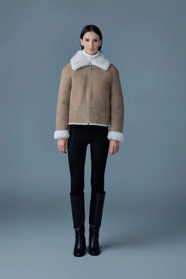Leather Jackets Women Mackage BETTY 2in1 Reversible Leather Shearling Jacket Light Camelnatural Leather Jackets Women Mackage BETTY 2in1 Reversible Leather Shearling Jacket Light Camelnatural