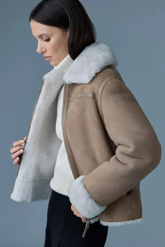 Leather Jackets Women Mackage BETTY 2in1 Reversible Leather Shearling Jacket Light Camelnatural Leather Jackets Women Mackage BETTY 2in1 Reversible Leather Shearling Jacket Light Camelnatural
