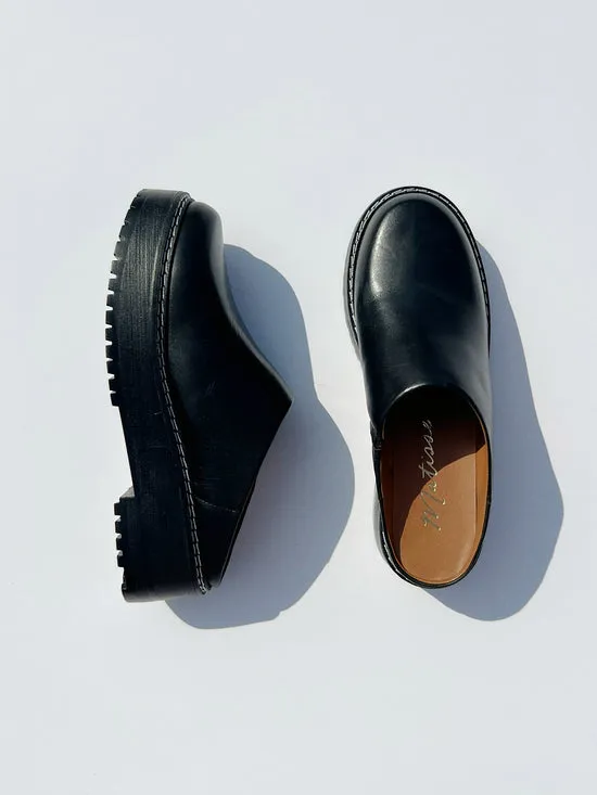 Lena Chunky Mule Black Shoes Lisa Says Gah Women Lena Chunky Mule Black Shoes Lisa Says Gah Women