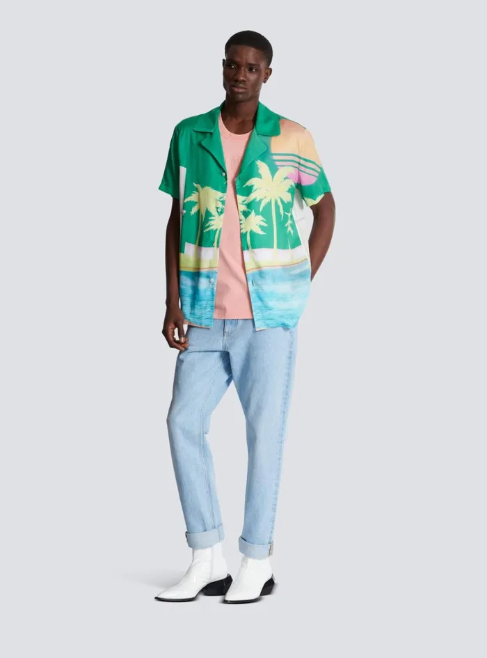 Light Blue Regularfit Denim Jeans Blue Men Balmain Denim