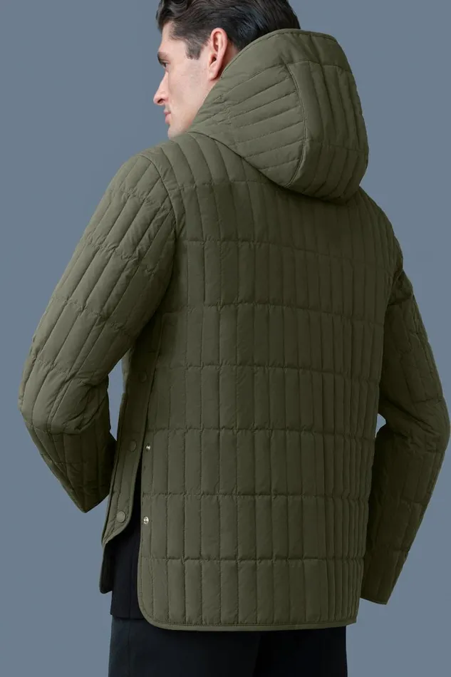 Light Down Jackets Men Mackage MILES Light Down Vertical Quilted Jacket Black