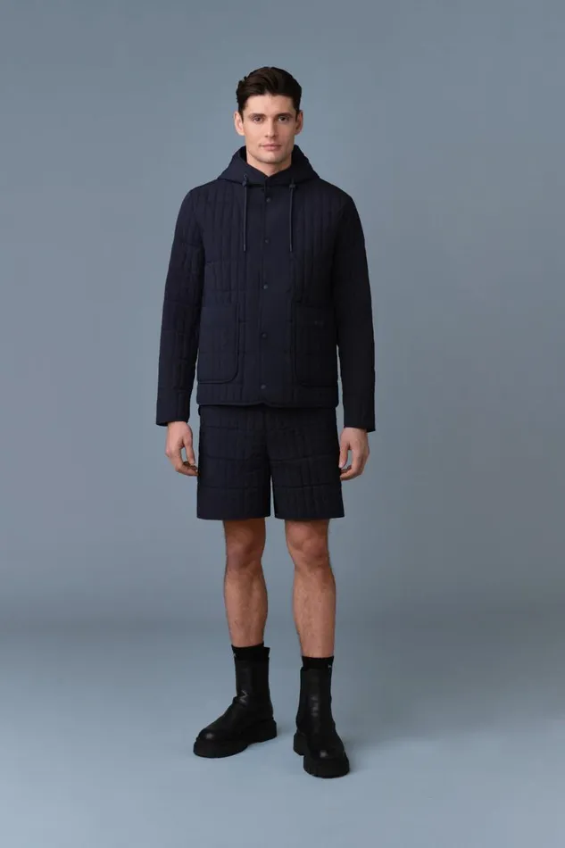 Light Down Jackets Men Mackage MILES Light Down Vertical Quilted Jacket Black
