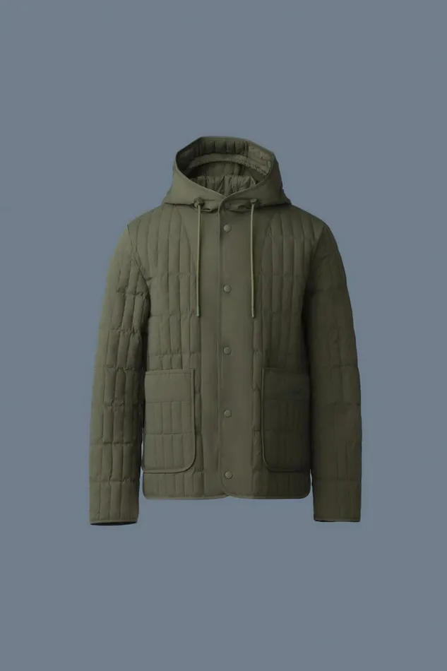 Light Down Jackets Men Mackage MILES Light Down Vertical Quilted Jacket Black
