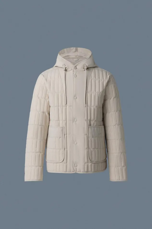 Light Down Jackets Men Mackage MILES Light Down Vertical Quilted Jacket Black