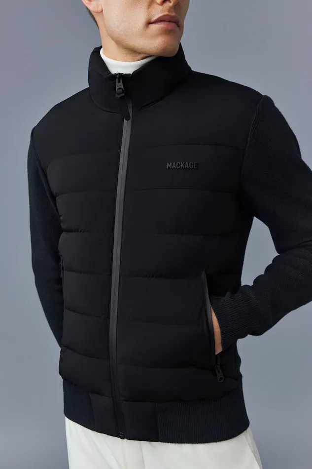 Light Jackets Men Mackage HANEYCITY Hybrid Light Down Jacket Cream