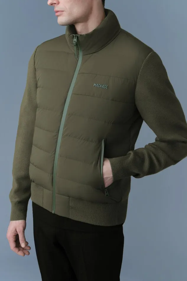 Light Jackets Men Mackage HANEYCITY Hybrid Light Down Jacket Cream