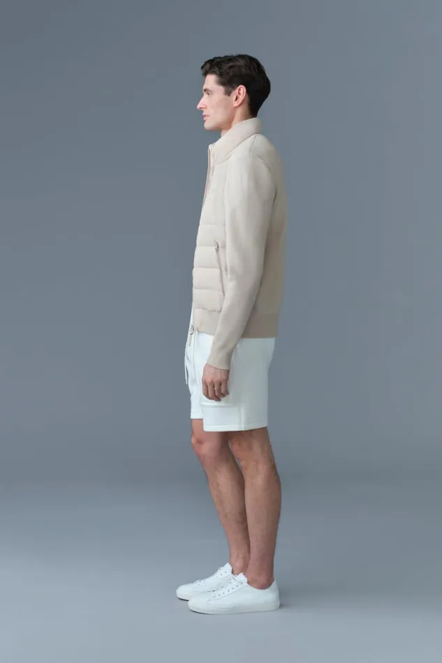 Light Jackets Men Mackage HANEYCITY Hybrid Light Down Jacket Cream
