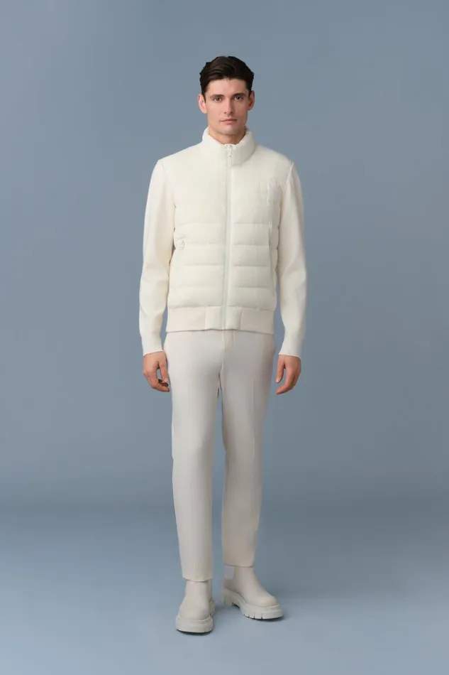 Light Jackets Men Mackage HANEYCITY Hybrid Light Down Jacket Cream