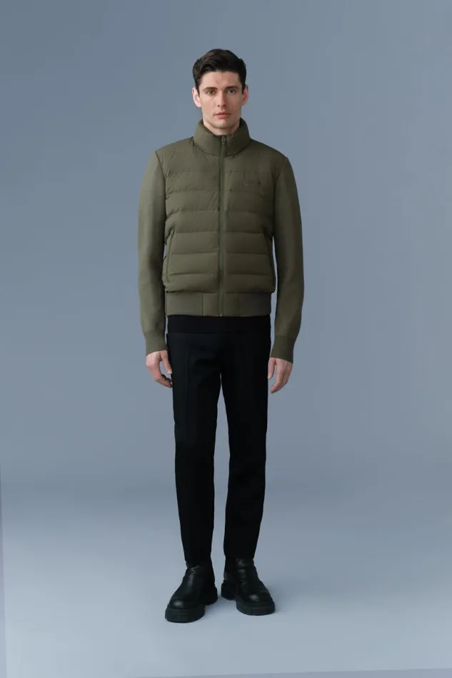 Light Jackets Men Mackage HANEYCITY Hybrid Light Down Jacket Cream