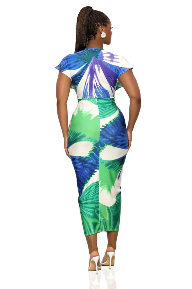 Lilly039s Kloset Dresses Women Rainforest Frenzy Dress Purple Multi