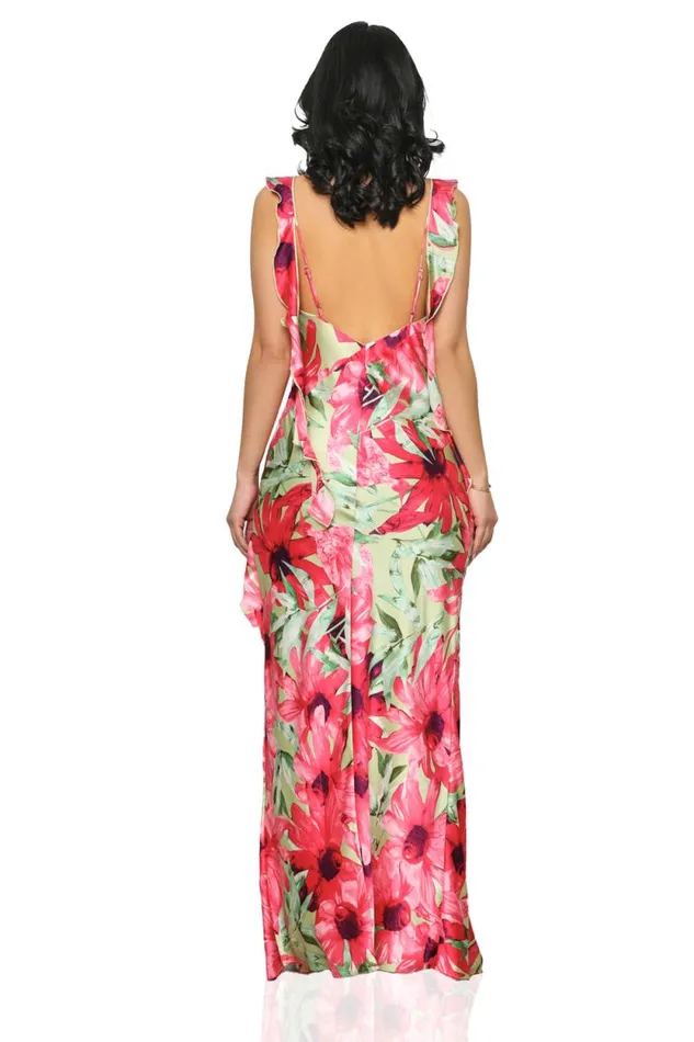 Lilly039s Kloset Dresses Women Spring Dreams Floral Maxi Dress Pink Multi FINAL SALE