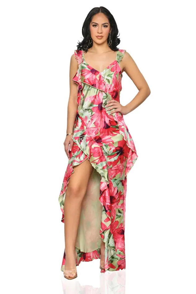 Lilly039s Kloset Dresses Women Spring Dreams Floral Maxi Dress Pink Multi FINAL SALE