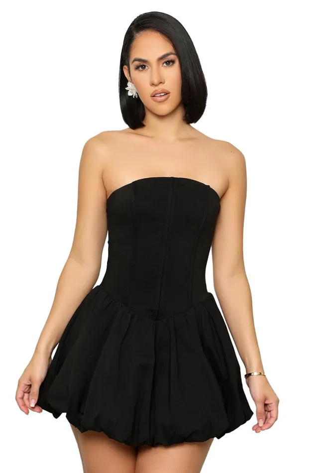 Lilly039s Kloset Dresses Women Tube Bubble Dress Black