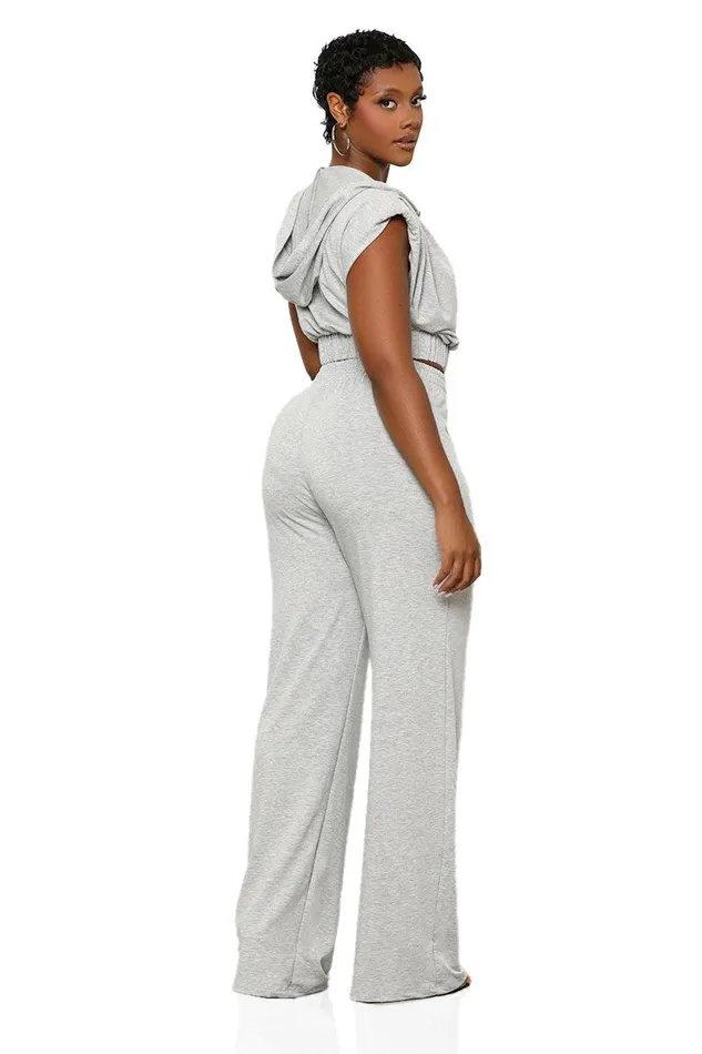 Lilly039s Kloset Sets Women Running Errands Pants Set GreyFINAL SALE