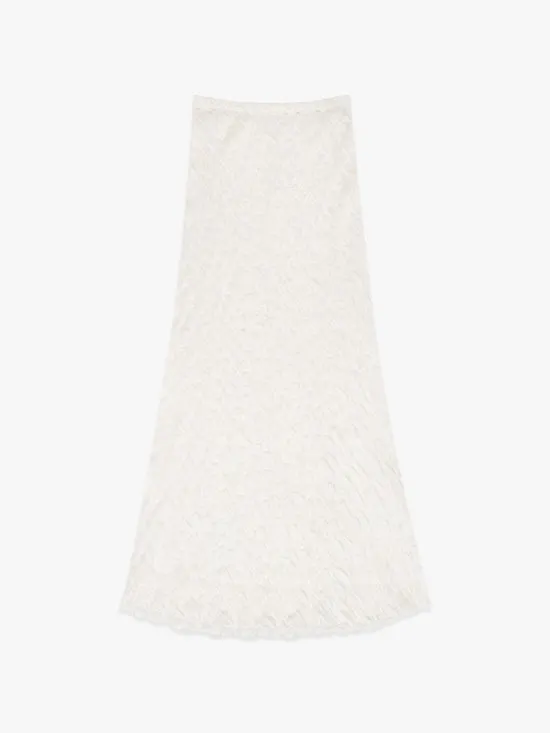 Lisa Says Gah Lauren Maxi Skirt Vanilla Ruffle Women Bottoms
